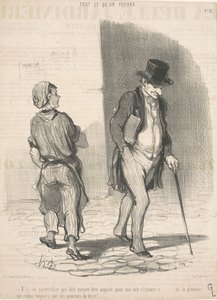 Här är en person som måste vara orolig... av Honoré Daumier
