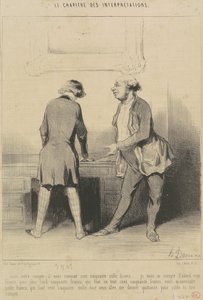 Här är ditt konto: Det var ditt... av Honoré Daumier