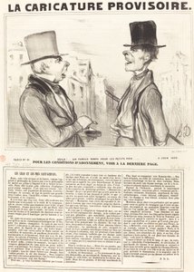 Voila!... en känd tid för ärtorna... av Honoré Daumier
