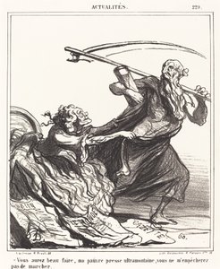 Vad du än gör, min stackars press... av Honoré Daumier