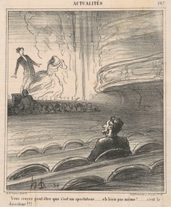 Du kanske tror att han är en åskådare... av Honoré Daumier
