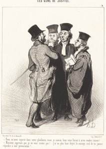 Du förolämpade mig i din vädjan... av Honoré Daumier