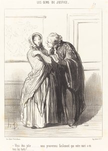 Du är vacker... av Honoré Daumier