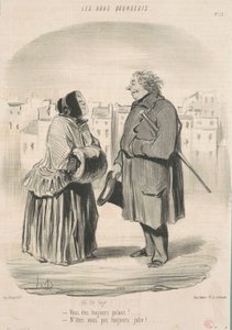 Du är alltid galant! ... av Honoré Daumier