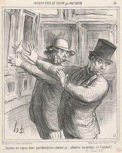 Låt oss se ... åtminstone beundra denna Courbet! ... av Honoré Daumier