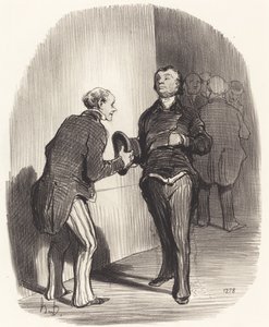 Utsikt över en ministeriell förkammare... av Honoré Daumier