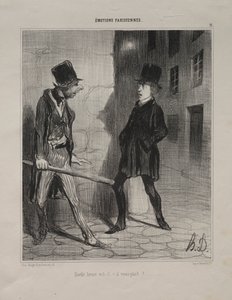 Vad är klockan? av Honoré Daumier