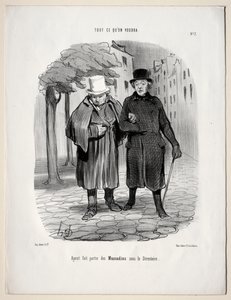Vad du vill, skylt 7: Efter att ha tagit rollen som dandies under katalogen av Honoré Daumier