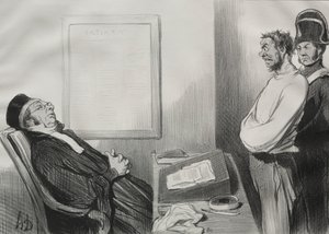 Du var hungrig...Det är inte en anledning... av Honoré Daumier