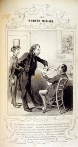 illustrationer om idéer och legender Philipon under titeln Les Cent och Robert Macaire av Honoré Daumier