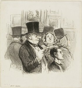 Ett besök på salongen av Honoré Victorin Daumier