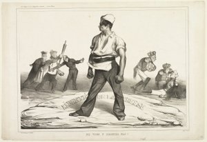 Blanda dig inte i!, platta 20 av Honoré Victorin Daumier