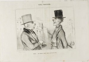 Great Times for Small Fry..., plansch 7 från Types Parisiens av Honoré Victorin Daumier