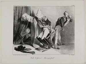 "Det är krig! ...var och en för sig!", platta 460 av Honoré Victorin Daumier