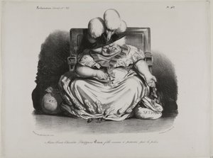 Marie Louise Charlotte Philippine Pairie, prostituerad, licensierad av polisen av Honoré Victorin Daumier