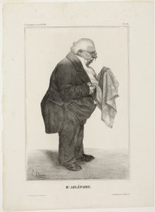 Mr Arlépaire..., plansch 280 från Célébrités de la Caricature av Honoré Victorin Daumier