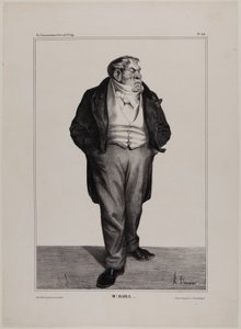 Mr Baill..., plansch 312 från Kändisar i tecknade serier av Honoré Victorin Daumier