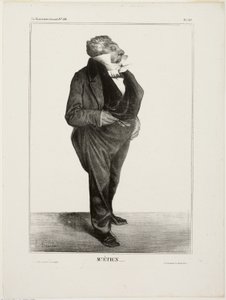 Mr Étien...., plansch 283 från Cartooning Celebrities av Honoré Victorin Daumier