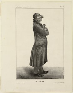 Mr Fulchir..., plansch 273 från Kändisar i tecknad film av Honoré Victorin Daumier