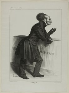 Mr Joliv...., plansch 346 från Cartooning Celebrities av Honoré Victorin Daumier