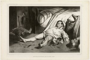 Rue Transnonain, den 15 april 1834, den 2 oktober 1834, plansch 24 från L