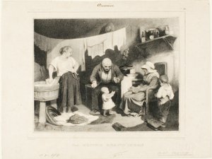 Den goda mormodern, plansch 55 av Honoré Victorin Daumier