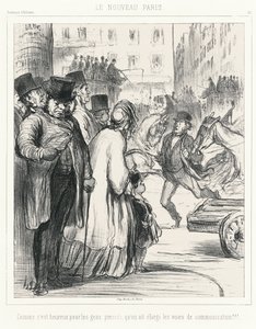 Det nya Paris. Vilken tur för den som har bråttom att avenyerna har breddats!!!, plansch 301 från Souvenirs d