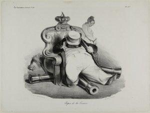 Frankrikes upphöjda läge, plansch 417 av Honoré Victorin Daumier