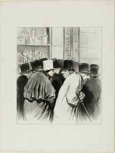 "Ingenjören Chevaliers termometer hade rätt... vid 10 grader har de stora floderna liksom näsorna blivit förkylda... tänk bara att det kan ta tre veckor för min näsa att tina upp!...", plansch 5 från Paris L