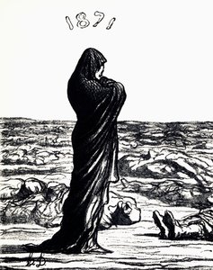 1871, Allegori (lito) av Honoré Daumier