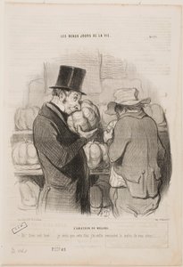 En kännare av meloner av Honoré Daumier