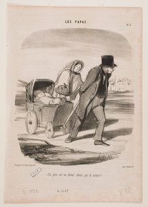 En far är en häst som naturen tillhandahåller av Honoré Daumier