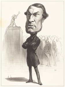 Achille Fould av Honoré Daumier