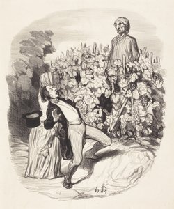 Ah! För tusan, jag tror att vi är tagna! av Honoré Daumier