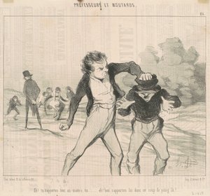 Ah! Du rapporterar allt till mästaren... av Honoré Daumier