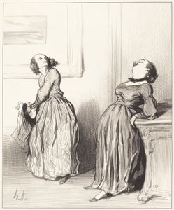 Åh, ni tycker att min senaste roman inte riktigt är... av Honoré Daumier