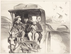 Kom igen ... för tusan, kusk ... av Honoré Daumier