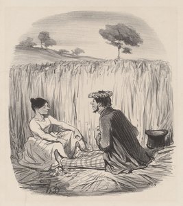 En idyll i vetet av Honoré Daumier