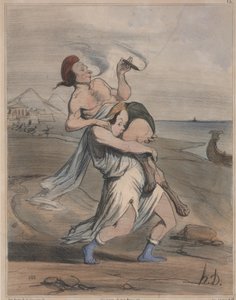 Forntida historia, nej. 13: The Abduction of Helen (Ancient History, nr 13: The Abduction of Helen) av Honoré Daumier