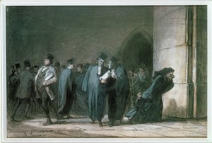På slottet av Honore Daumier