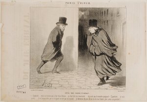 Mellan klockan 11 och midnatt av Honoré Daumier