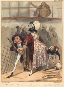 Bobonne... titta inte så mycket på honom! av Honoré Daumier
