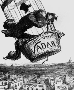 Karikatyr av Gaspard-Felix Tournachon, aka Nadar (1820-1910) 1862 (gravyr) av Honoré Daumier