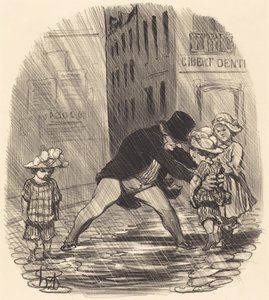 Det är dumt att ha på vintern... av Honoré Daumier