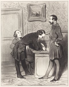 Det är just för att han är er vän... av Honoré Daumier