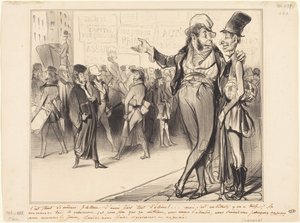 Det är ändå smickrande att ha haft så många elever!... av Honoré Daumier