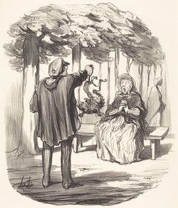 Är det er hund där? av Honoré Daumier
