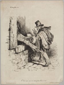 Den är utsliten, den är inte värd två sous, nummer 143 ur serien Politisk serie från Le Charivari av Honoré Daumier