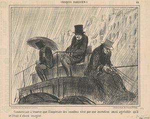 Börjar upptäcka att det kejserliga ... av Honoré Daumier