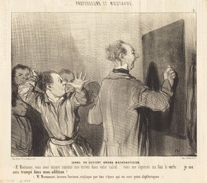Hur man blir en stor matematiker av Honoré Daumier
